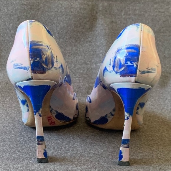 DIOR Songe Painted Pastel Patent Leather Stilettos - Picture 2 of 6